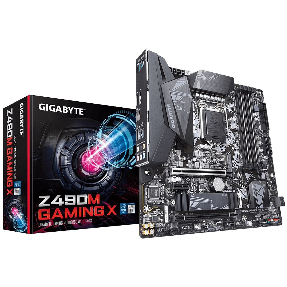 Gigabyte Z490M Gaming X MB, 1200, 4xDDR4, 6xSATA, 1xM.2, Usb-C, Uatx, 3YR