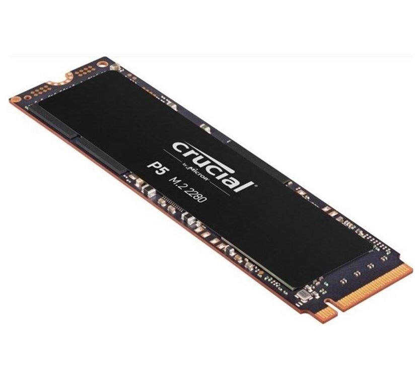 Crucial P5 500GB NVMe PCIe M.2 SSD - 3D Nand 3400R/3000W MB/s 600TBW 1.8Mil HRS MTTF Acronis True Image Cloning Rapid Full-Drive Encryption 5YRS WTY