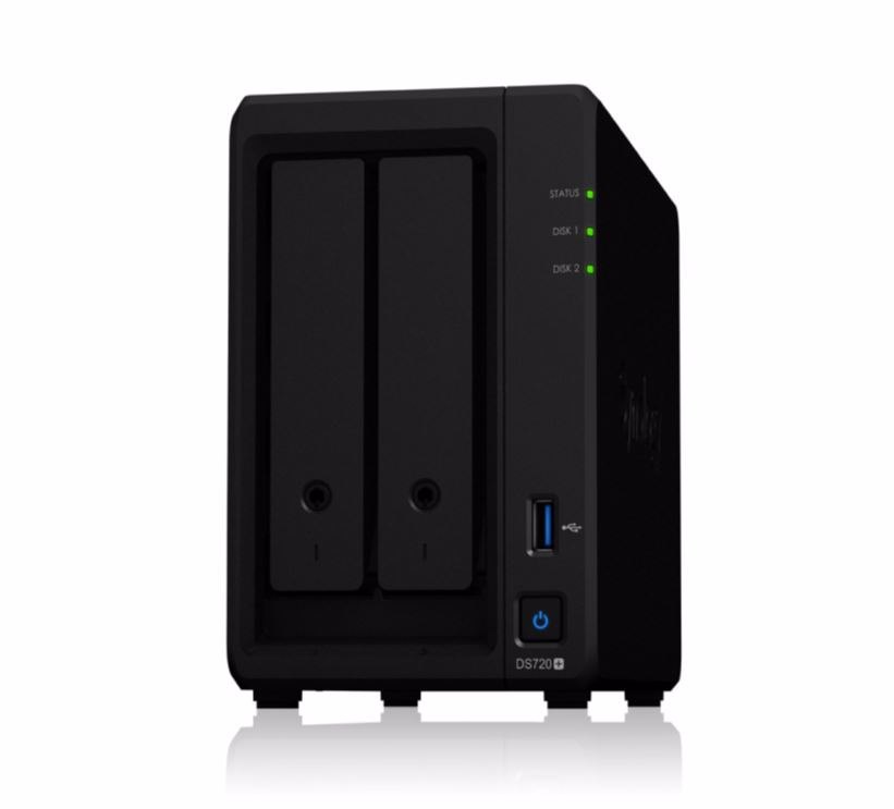 Synology DS720+, 2 Bay Nas (No Disk), Cel-J4125, 2GB,GbE(2),USB(2),M.2(2),eSATA, 3YR