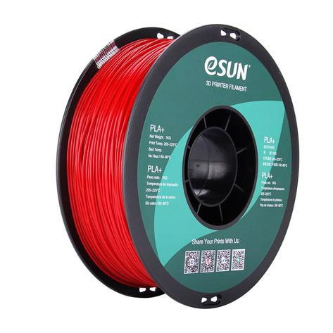 eSUN PLA+ 3D Filament 1.75mm 1kg - Fire Engine Red