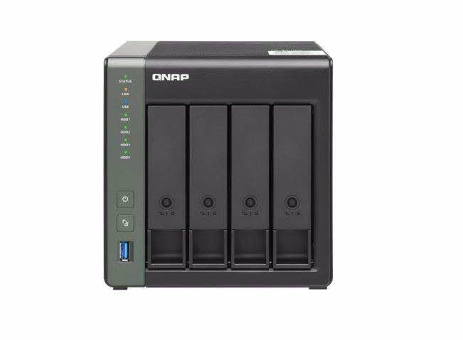 Qnap Nas TS-431KX-2G 4 Bay Nas Alpine Al-214 4-Core 1.7GHz 2GB DDR3 512MB 4X3.5' Sata Hot Swap 2xGbE 3xUSB 3.2 Tower Led Windows/MAC