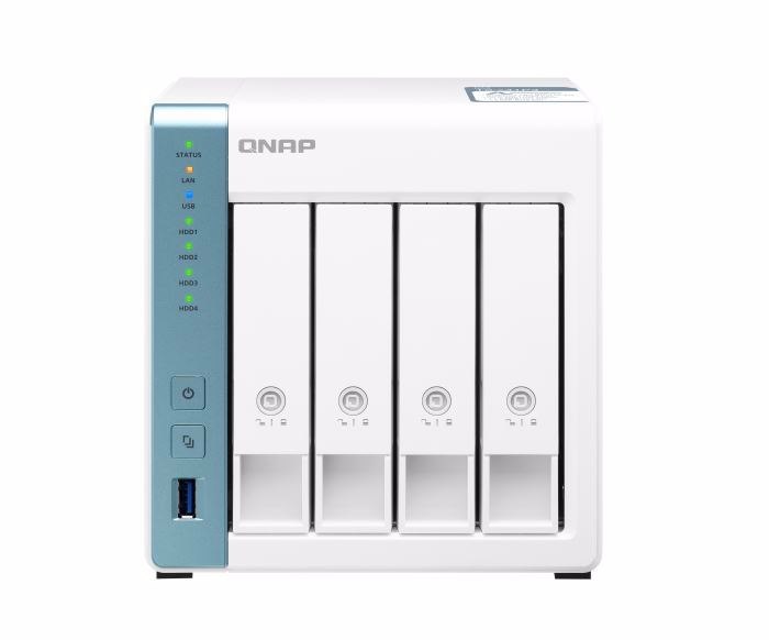 Qnap TS-431P3-4G 4 Bay Nas Alpine Al314 4-Core 1.7GHz 4GB So-Dimm DDR3 32-Bit Arm Hot-Swappable 1X 2.5GbE 3xUSB 3.2 Gen Tower 2YRS Warty