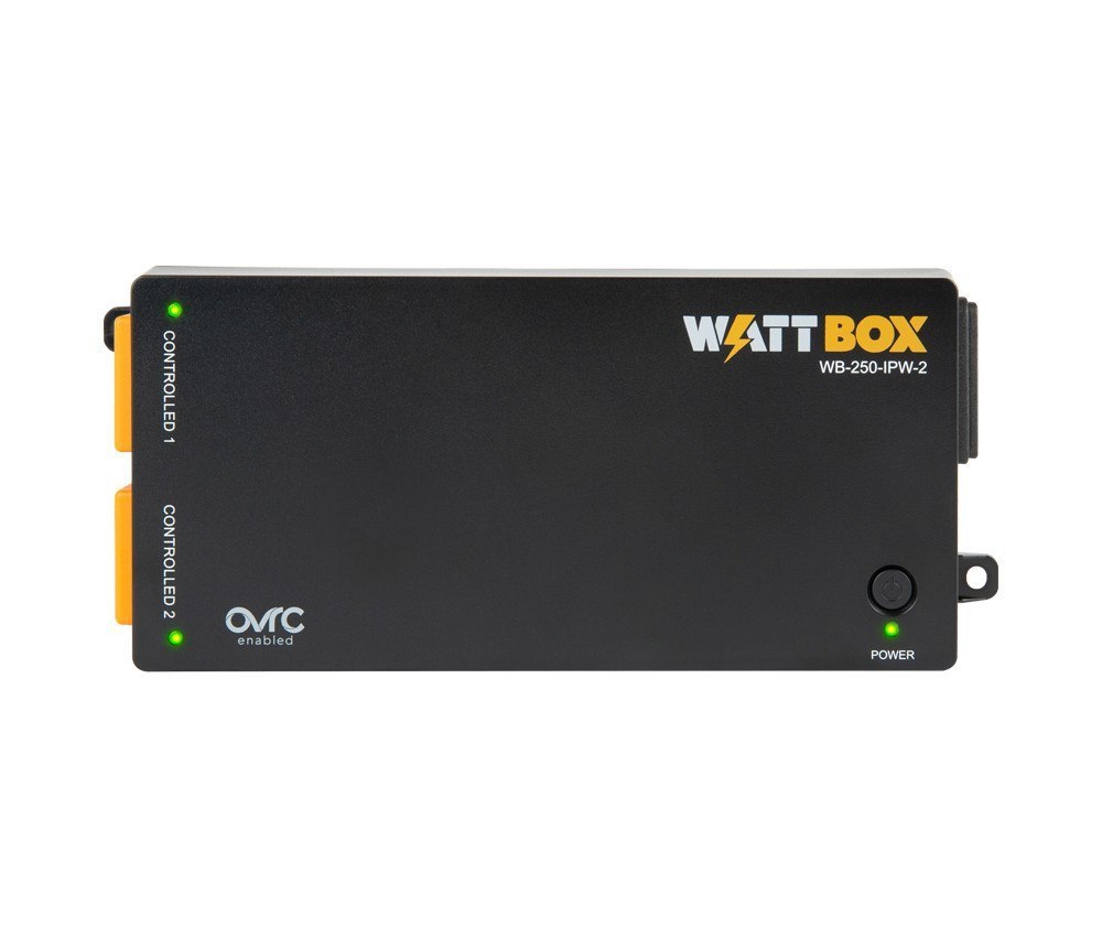 WATTBOX - 250 SERIES WI-FI SURGE PROTECTOR, 2 INDIVIDUALLY CONTROLLED OUTLETS, WI-FI OR WIRED