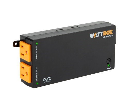 WATTBOX - 250 SERIES WI-FI SURGE PROTECTOR, 2 INDIVIDUALLY CONTROLLED OUTLETS, WI-FI OR WIRED