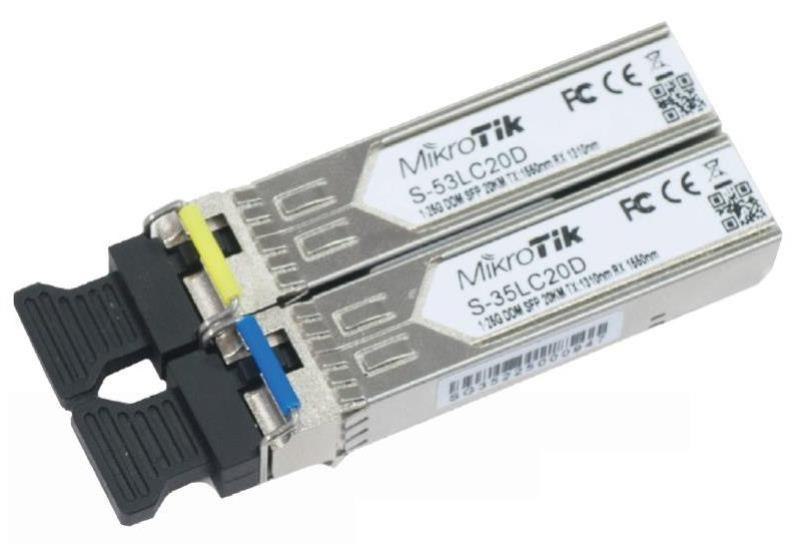 MikroTik Pair Of SFP Modules 1310NM/1550NM S-35LC20D