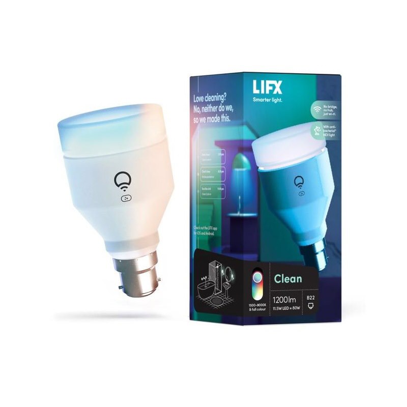 Lifx Clean Antibacterial + Colour 1200 A60 B22 Bayonet Led Bulb