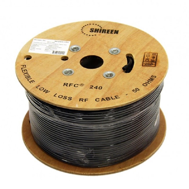 Shireen Inc RFC240 Cable 1000FT. Spool 50 Ohm Coax Cable Drum