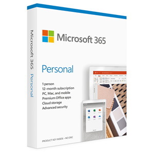 Microsoft 365 Personal - Box Pack - 1 Person - 1 Year