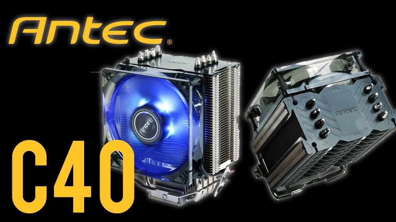 Antec C40 Air Cpu Cooler, 92MM PWM Blue Led Fan, Intel 775, 115X, 1200, 1366.1700. Amd: Am2(+), Am3, Am3+, Am4, Am5, FM1, FM2(+) 3 Years Warranty