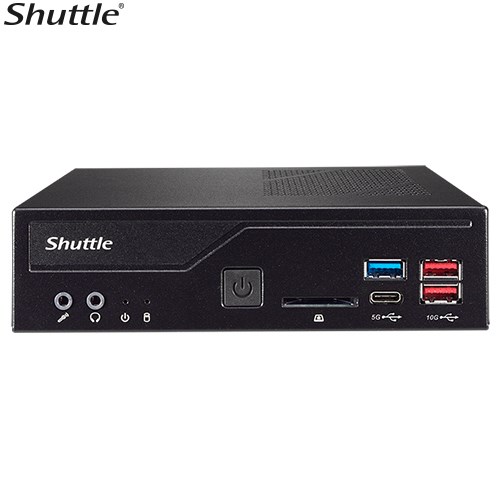 Shuttle DH670 Slim Mini PC 1L Barebone-Support Intel 12TH/13TH Gen, 2X DDR4, 2.5' HDD/SSD Bay, 2xLAN, 2X RS232(RS422/485), 2xHDMI, 2xDP, 120W, Vesa Mo