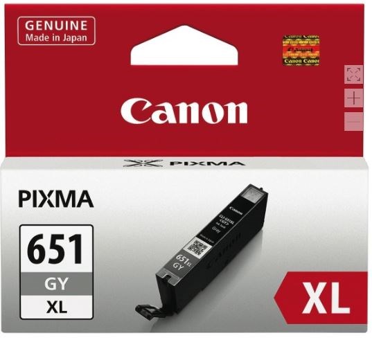 Canon CLI-651XLGY Original Extra High Yield Inkjet Ink Cartridge - Grey Pack