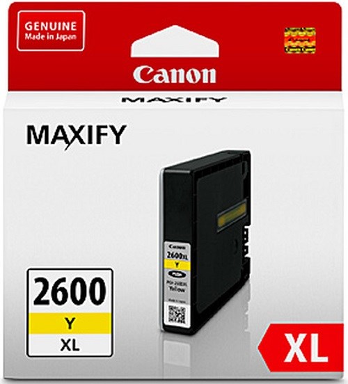 Canon PGI2600XLY Original High Yield Inkjet Ink Cartridge - Yellow Pack