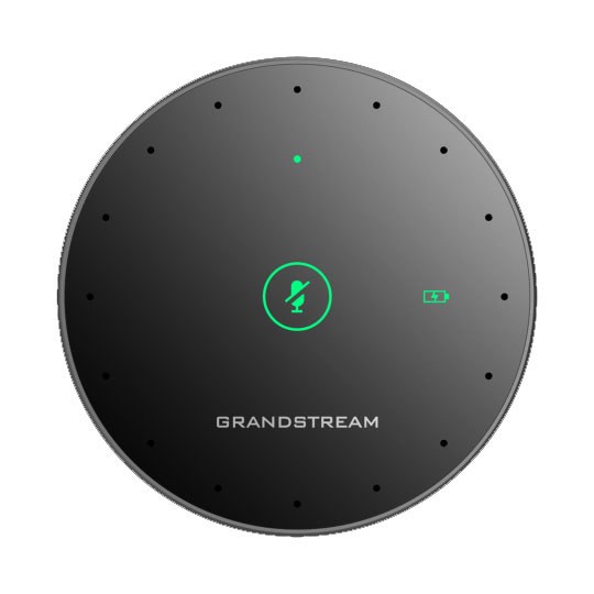 Grandstream GMD1208 Desktop Wireless Expansion Microphone, Bluetooth, 1500mA Li-Ion Battery, 8 Omni Microphones, Opus