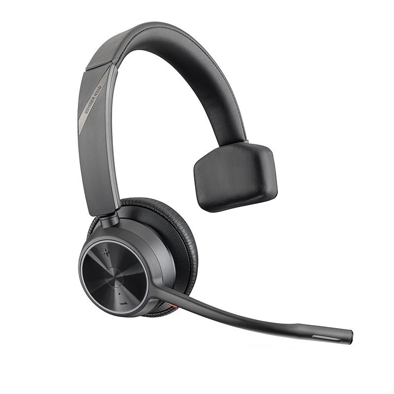 Plantronics/Poly Voyager 4310 Uc, Teams Certified, Monaural, Wireless, Noise Canceling Boom, Acoustice Fence, SoundGuard, Upto 24HRS Talk Time