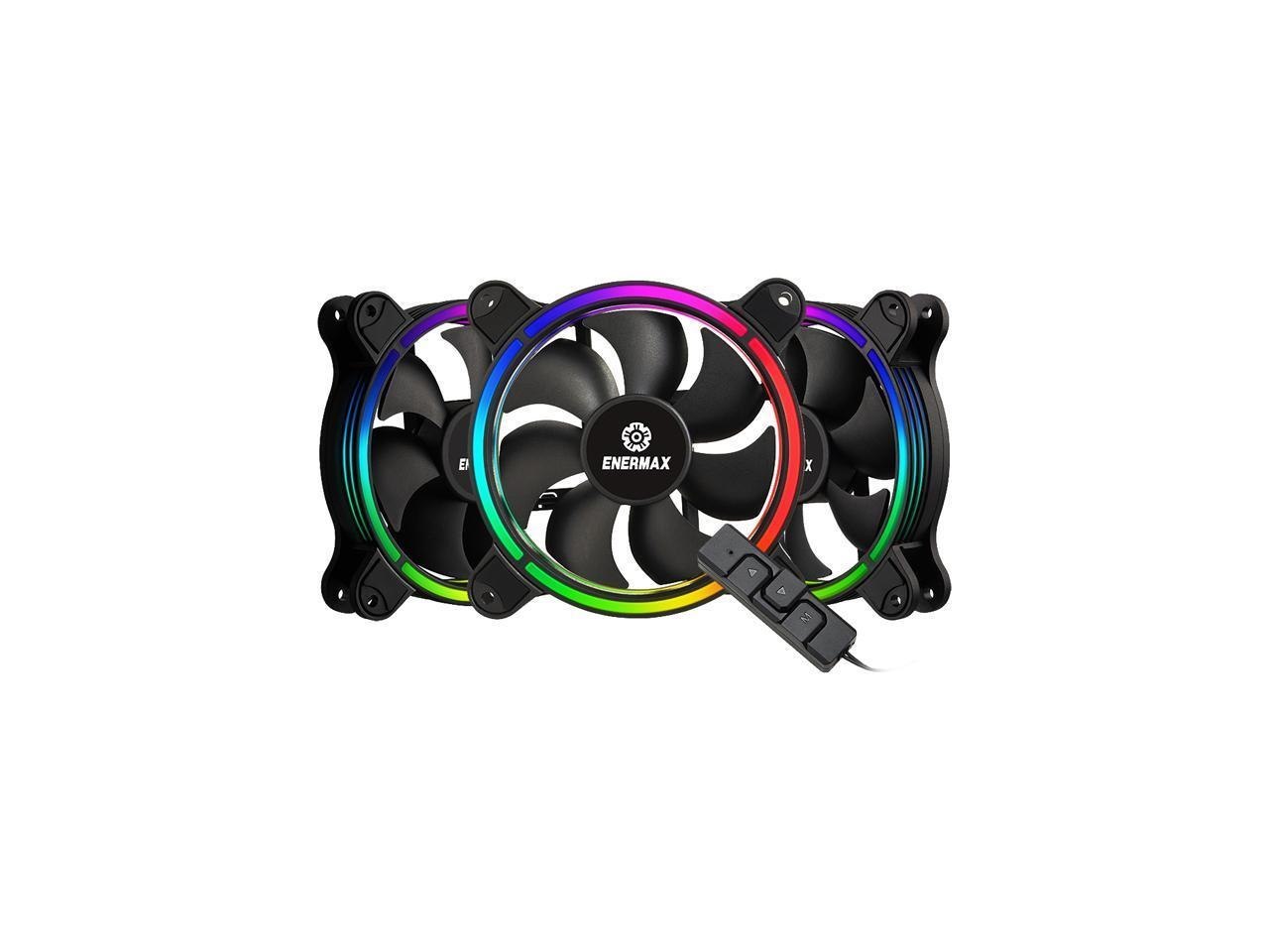 Enermax T.B. RGB Ad 4-Ring Addressable RGB SYNC 120MM Fan Halo-Arc Shape