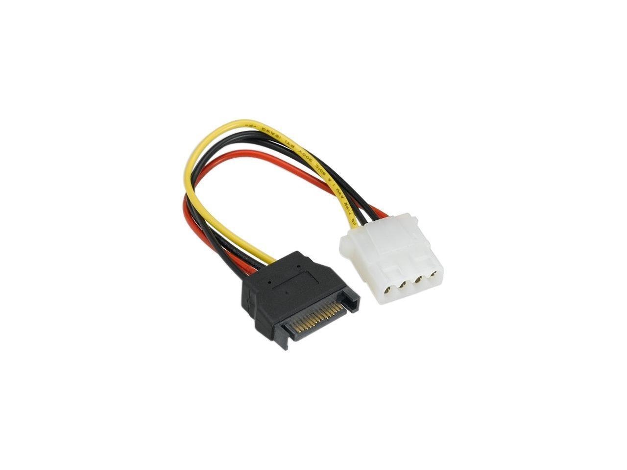 Nippon Labs Sata To Molex Power Adapter Sata-Fm Sata 15 Pin Male To Molex 4 Pin Female Adaptor Cable For Sata I And Sata Ii Hard Drive Model Sata-Fm