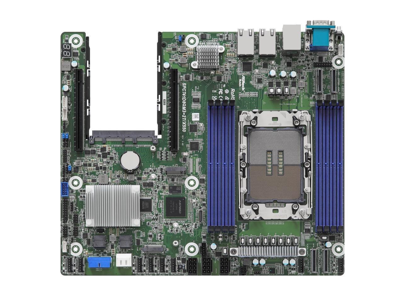 ASRock Rack SPC741D8QM3-2T/X550 Ceb Server Motherboard 4TH Gen Intel® Xeon® Scalable Socket E (Lga 4677) C741 Ocp Nic 3.0 PCIe 5.0 Dual 10G Lan