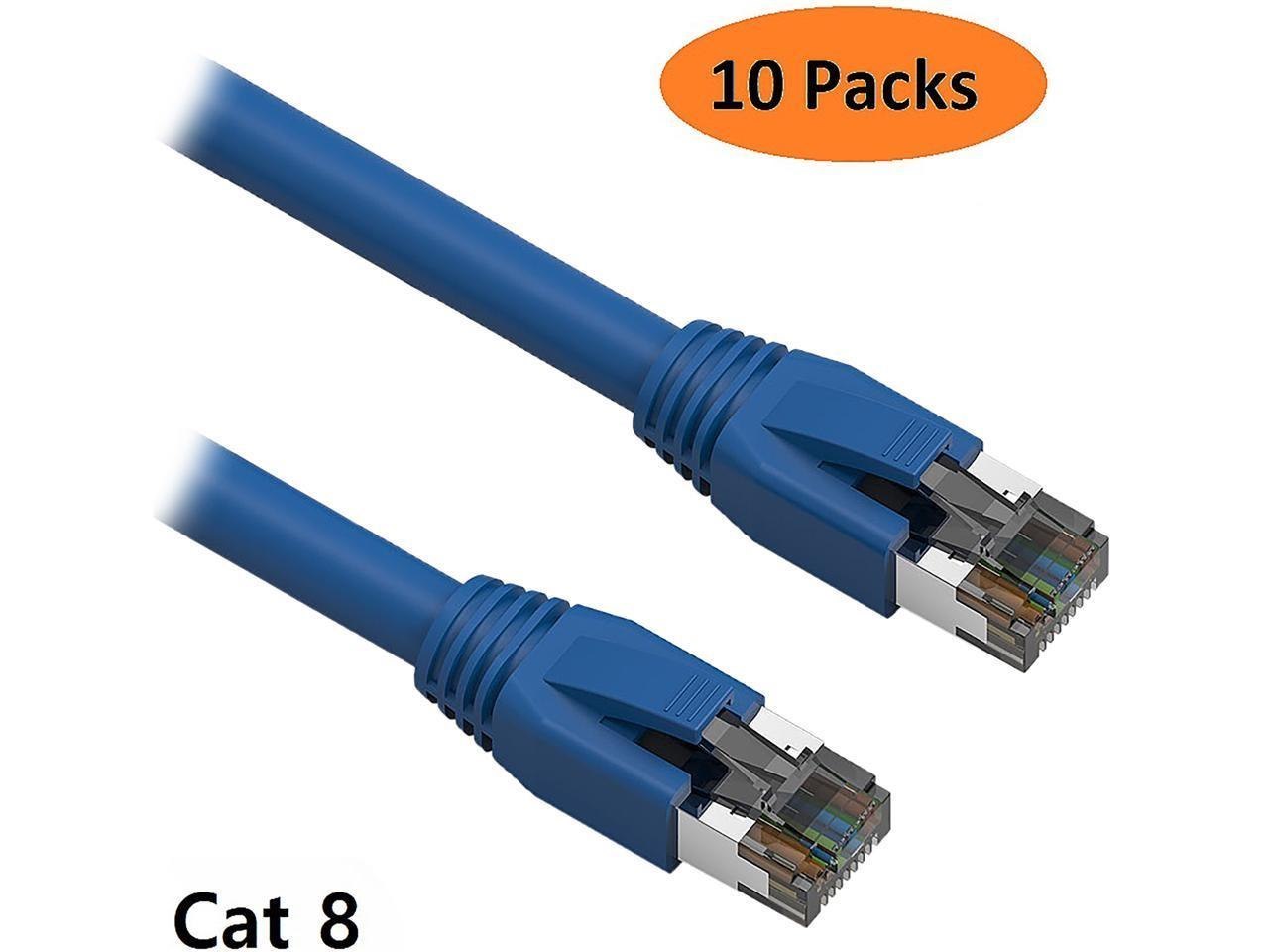 Nippon Labs Cat 8 Ethernet Cable 15 FT. - Blue