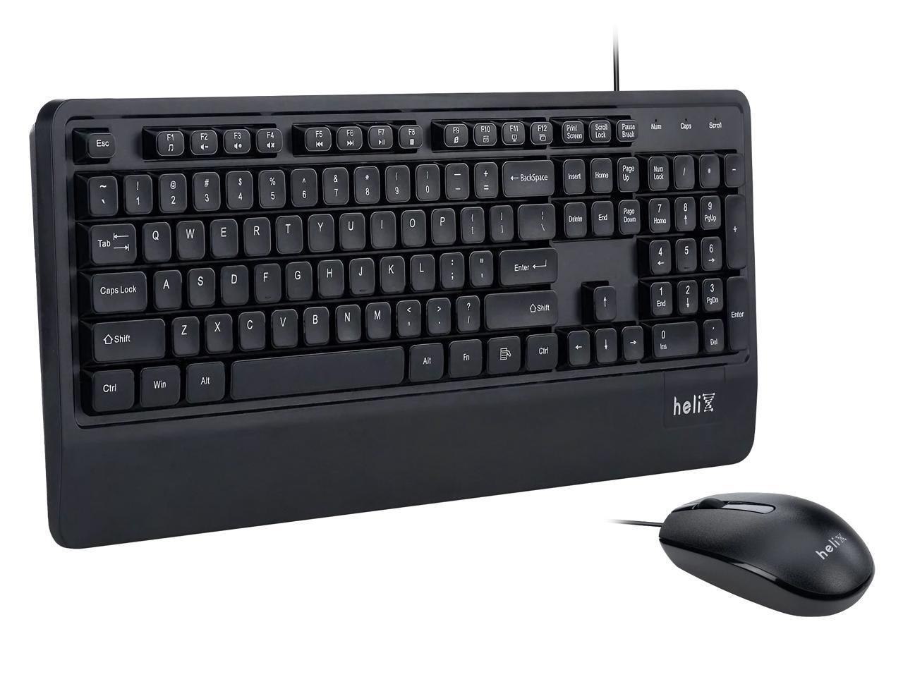 Rosewill HKM100 Wired Black Keyboard And Mouse