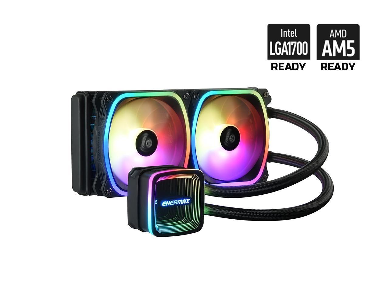 Enermax Aquafusion Adv 240 Argb Aio Cpu Liquid Cooler