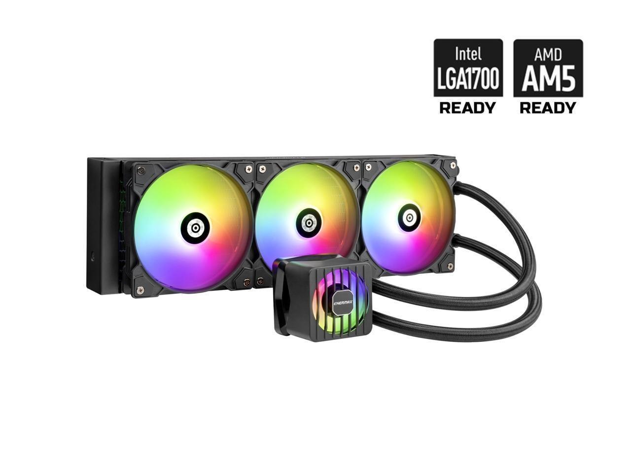 Enermax Liqmaxflo 360 Argb Aio Cpu Liquid Cooler - 60MM VRM Fan Up To 3000 RPM