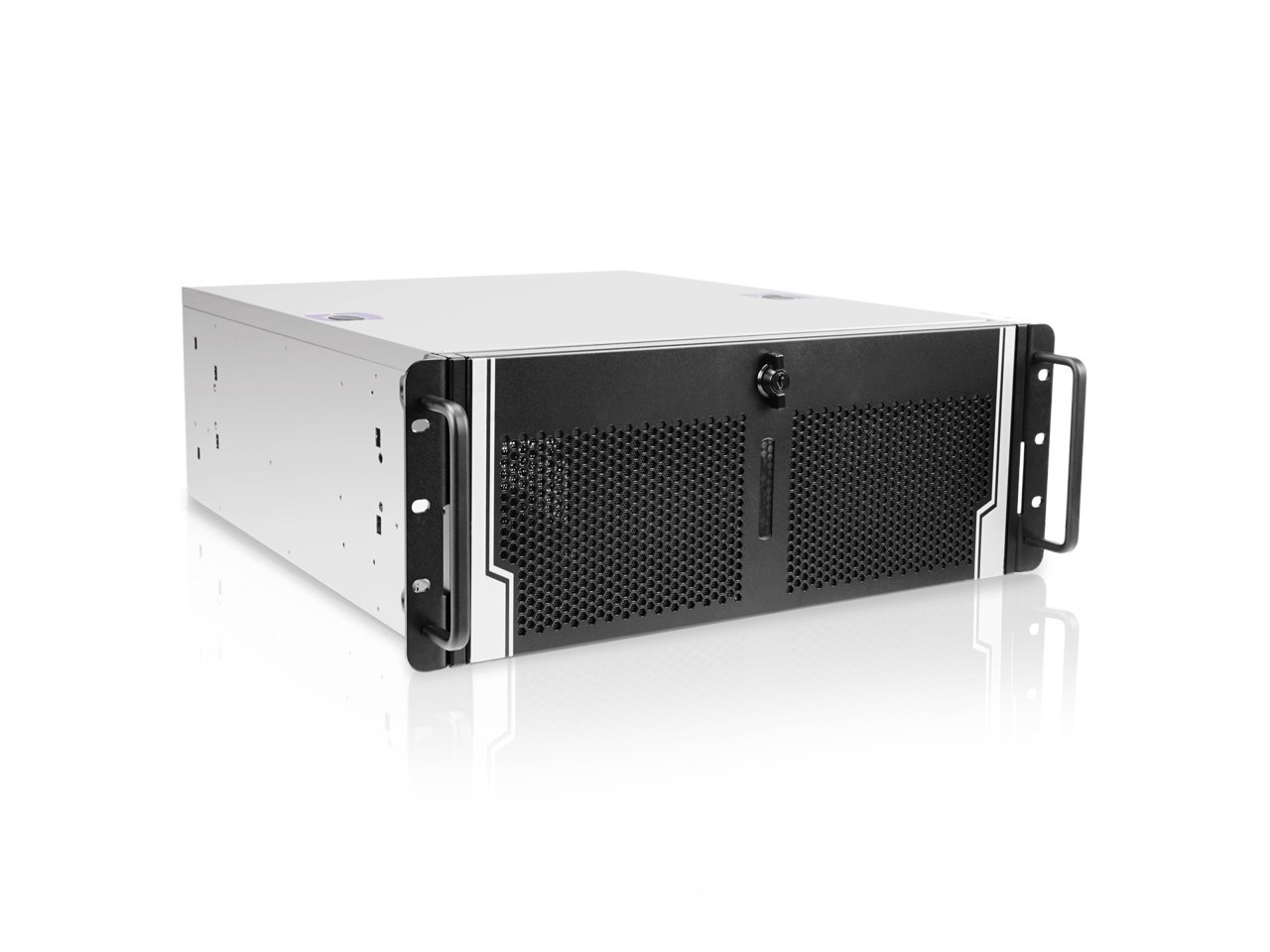 In Win Development In-Windows CS R400N-8P.3F R400N Open-Bay 4U Server Chassis NoPowerSupply Brown Box