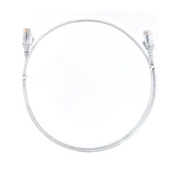 8Ware Cat6 Ultra Thin Slim Cable 2M / 200CM - White Color Premium RJ45 Ethernet Network Lan Utp Patch Cord 26Awg For Data