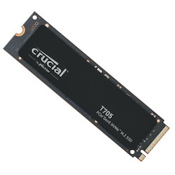 Crucial T705 4TB Gen5 NVMe SSD - 14100/12600 MB/s R/W 2400TBW 1500K IOPs 1.5M HRS MTTF DirectStorage For Intel 14TH Gen & Amd Ryzen 7000