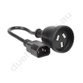 15cm UPS Power Cord 3-pin Female to IEC-C14 Male - 10 Amp