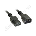 1M Power Cord IEC-C14 Plug to IEC-C13 Socket 10 Amp