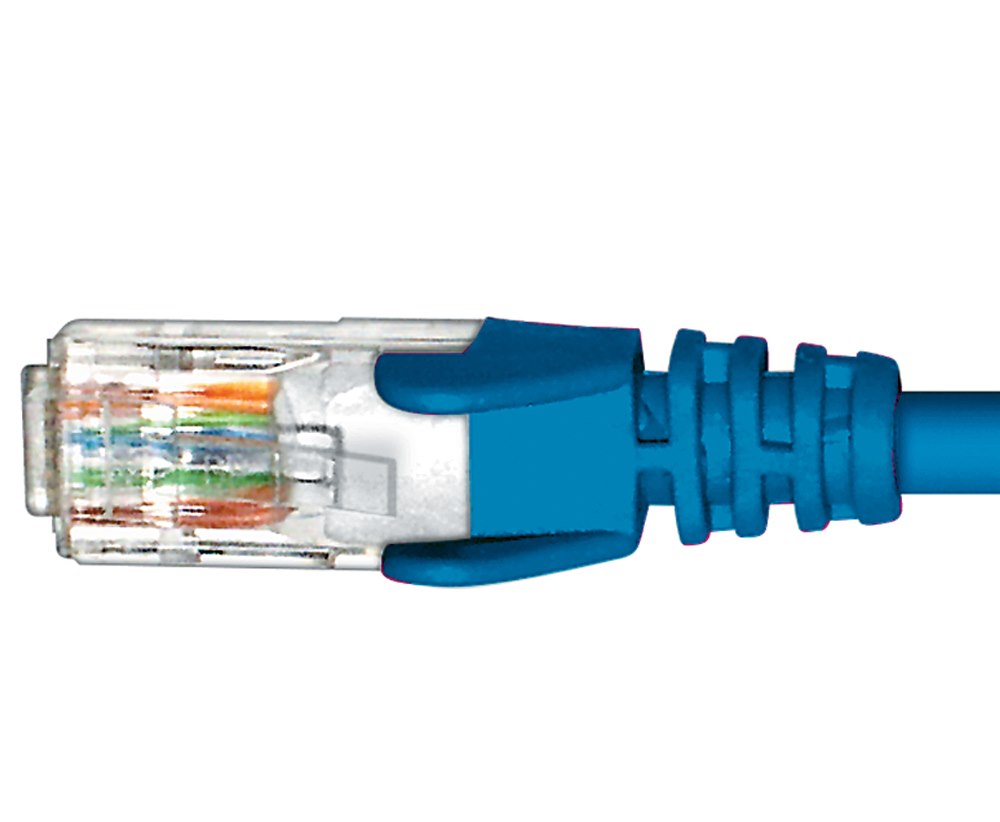 Cabac 1M Cat6 RJ45 Blue Blue Patch Lead RJ45