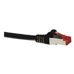 Hypertec Cat6a Shielded Cable 10M Black Color 10GbE RJ45 Ethernet Network Lan S/FTP Copper Cord 26Awg LSZH Jacket