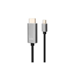 Klik 2MTR Mini DisplayPort Male To Hdmi Male Cable