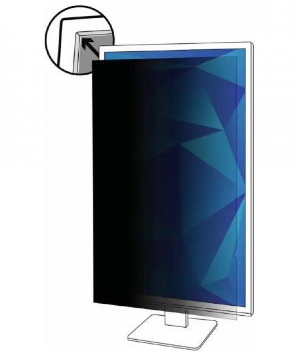 3M Privacy Filter For 21.5" Widescreen Monitor (16:9 Aspect Ratio) - Portrait