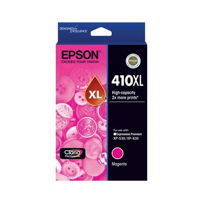 Epson Claria 410XL Original High Yield Inkjet Ink Cartridge - Magenta Pack