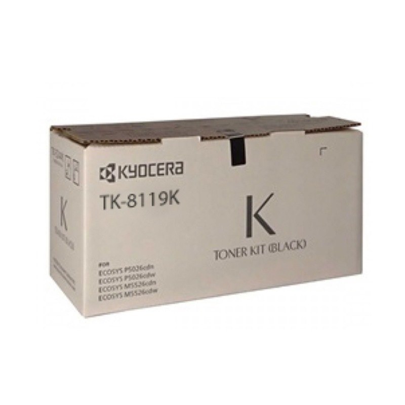 Kyocera TK-8119K Black Toner Cartridge (12,000 Pages)