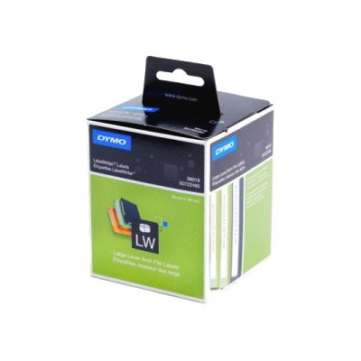 Dymo Lever Arch File Large - Paper/White 59MM X 190MM 1 Roll/Box 110 Labels/Roll