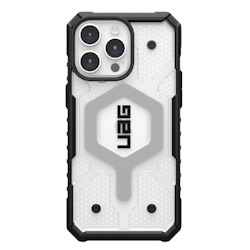 Uag Pathfinder Magsafe Apple iPhone 15 Pro Max (6.7') Case - Ice (114301114343), 18 FT. Drop Protection (5.4M), Tactical Grip, Raised Screen Surround