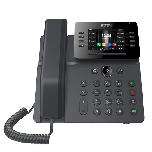 Fanvil V64 Prime Busines Phone, 3.5' Color Screen, Built In WiFi & BT, Dual Gigabit Ports, PoE, 12 Lines, 2 Year WTY