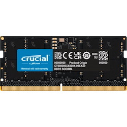 Micron Crucial 16GB DDR5 Notebook Memory, PC5-38400, 4800MHz, Unranked, Life WTY