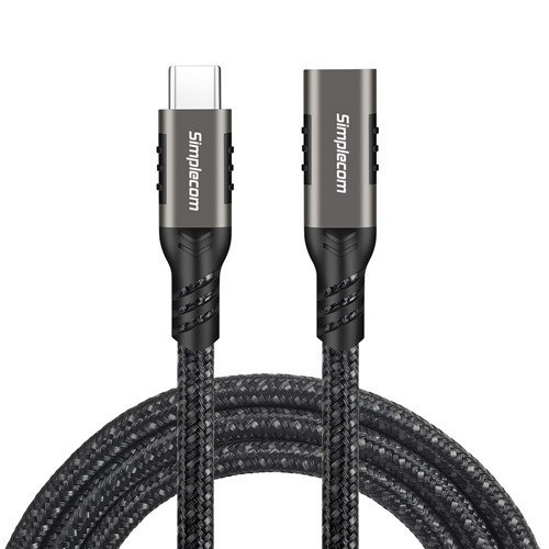 Simplecom Cau610 Usb-C Male To Female Extension Cable Usb 3.2 Gen2 PD 100W 20Gbps 1M