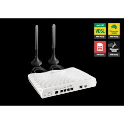 DrayTek Vigor2862L Multi Wan Firewall Router Vdsl2/Adsl2+ Gigabit 3G/4G Usb Wan Port Load Balance Fail-Over 4xGiga LANs CSM 32xVPNs ~Mod-Dv2860l