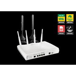 DrayTek Vigor2862LAC Multi Wan Firewall Router Vdsl2/Adsl2+ Gigabit 3G/4G Usb Wan Port Load Balance Fail-Over 4xGiga LANs CSM 32xVPNs ~Mod-Dv2860lac