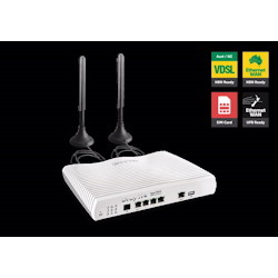 DrayTek Vigor2865L Multi Wan Firewall Router Vdsl2/Adsl2+ Gigabit 3G/4G Usb Wan Port Load Balance Fail-Over 4xGiga LANs CSM 32xVPNs ~Mod-Dv2865L
