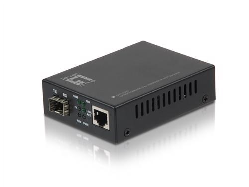 Level One Gigabit 10/100/1000Base-T To SFP Media Converter