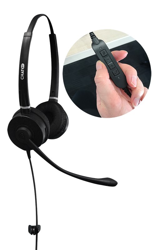 ChatBit Noise Cancelling Stereo Headset For Skype/Lync/Softphone Usb