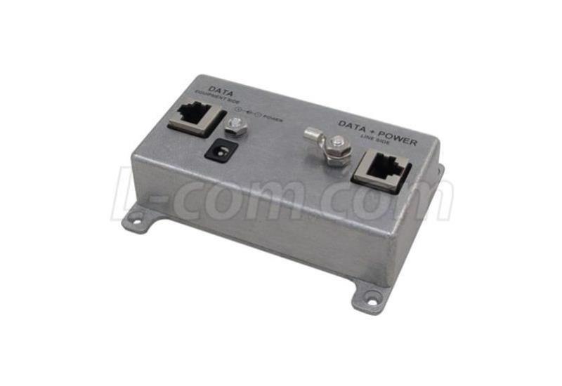 L-Com Cat6 Ethernet Power Injector Lightning Protector