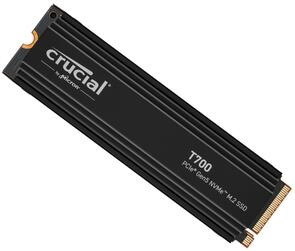 Crucial T700 1TB Gen5 NVMe SSD Heatsink - 11700/9500 MB/s R/W 600TBW 1500K IOPs 1.5M HRS MTTF