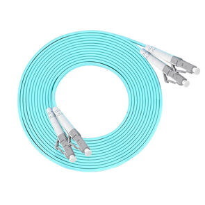 ETU-Link Fibre Optic Duplex Patch Cord 50/125ΜM Multi-Mode Om3-300 LC-LC 2M Aqua