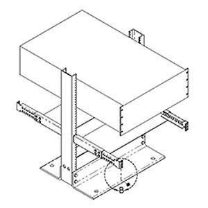 Chatsworth anyServer Bracket, 1U X 19 In. W, Black